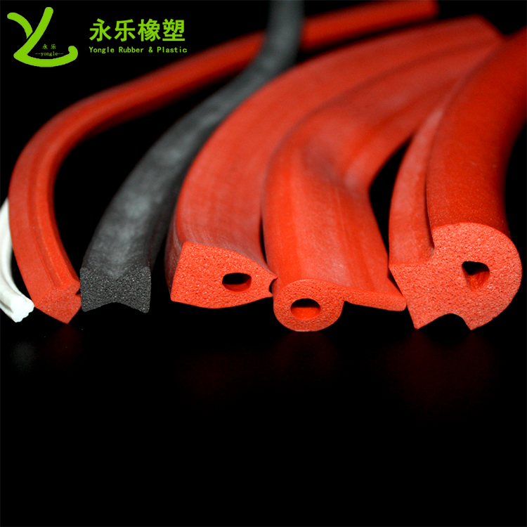 擠出發(fā)泡密封條，定制硅膠發(fā)泡密封條，耐高溫發(fā)泡硅膠密封條