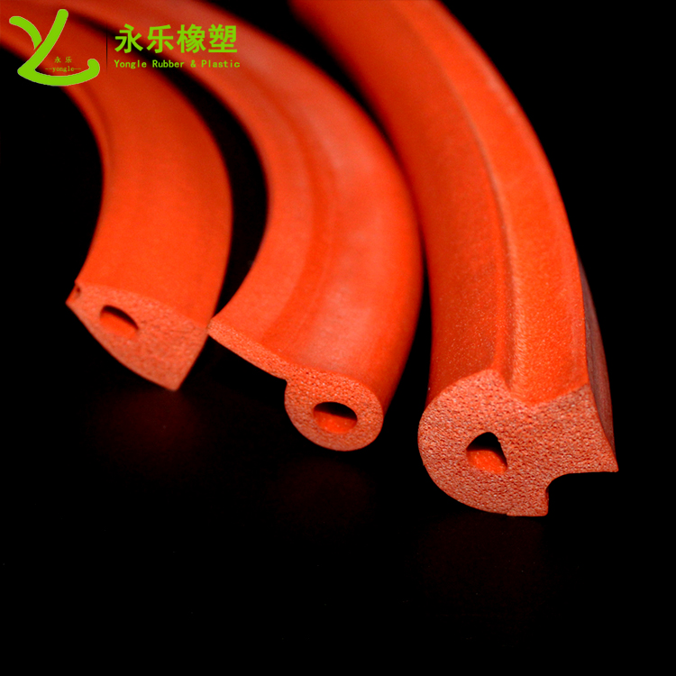 擠出發(fā)泡密封條，定制硅膠發(fā)泡密封條，耐高溫發(fā)泡硅膠密封條