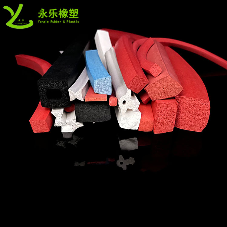 河?xùn)|擠出發(fā)泡硅膠條，防水發(fā)泡硅膠條，耐高溫發(fā)泡硅膠條