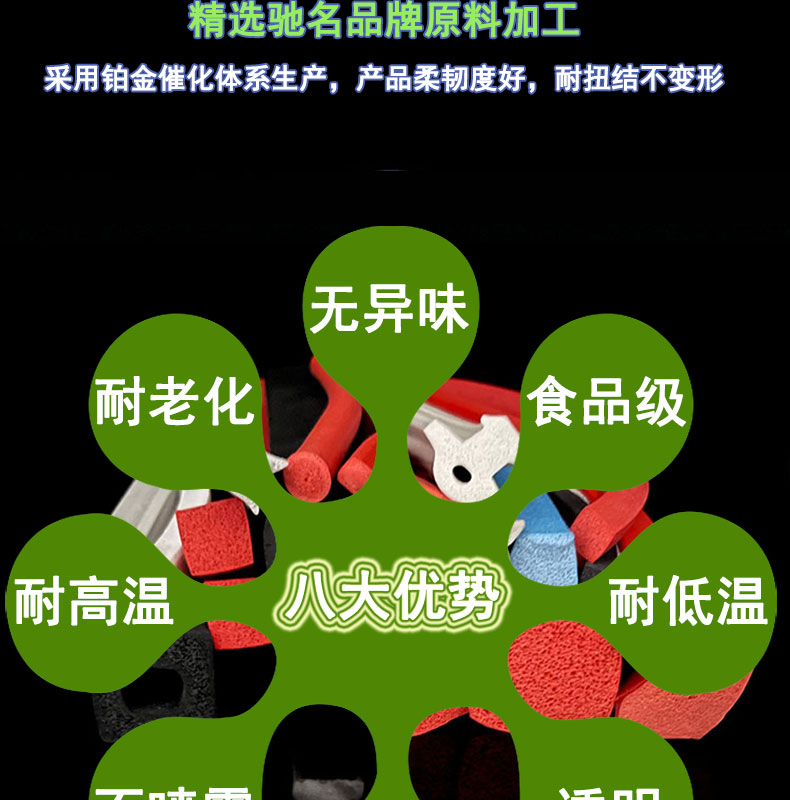 河?xùn)|細(xì)孔發(fā)泡硅膠條