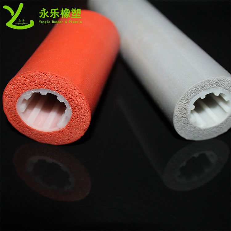 復(fù)合發(fā)泡硅膠管，耐高溫發(fā)泡硅膠管，保溫發(fā)泡硅膠管