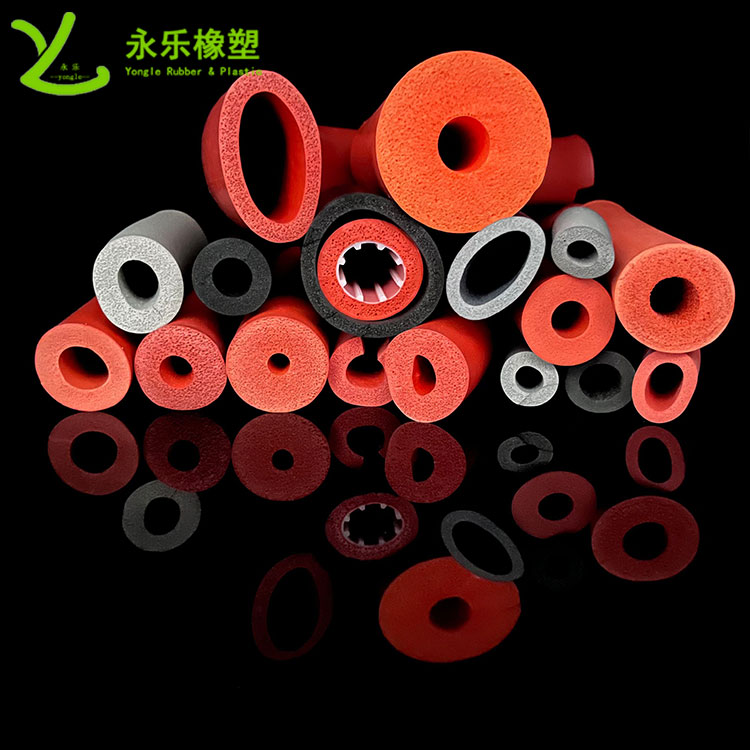 擠出發(fā)泡硅膠管，耐高溫發(fā)泡硅膠管，耐老化發(fā)泡硅膠管