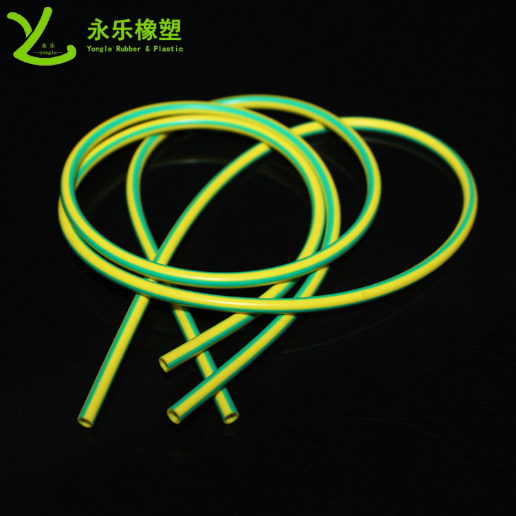 阻燃硅膠管，雙色阻燃硅膠管，黃綠絕緣硅膠管