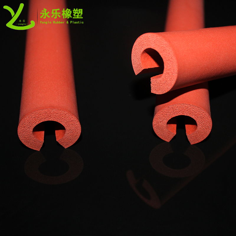 開口發(fā)泡硅膠管，耐高溫發(fā)泡硅膠管，保溫發(fā)泡硅膠管，隔熱發(fā)泡硅膠管